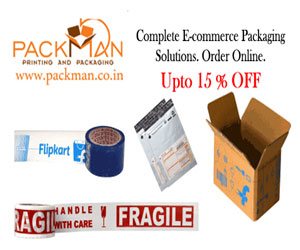 packman.co.in 15% Off on packaging material