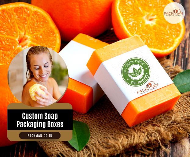 custom soap packaging boxes by Packman Packaging