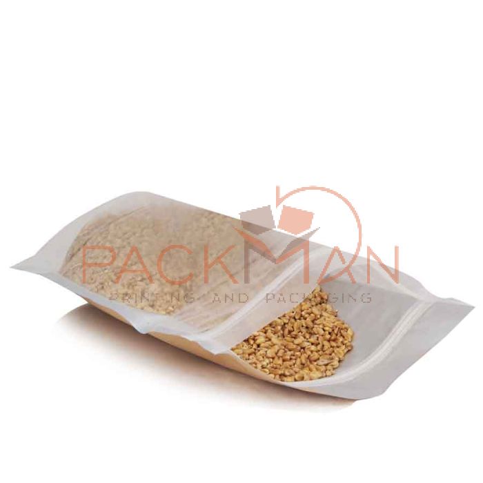 Zip lock airtight pouch outlet