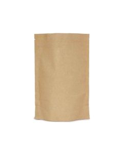 4 x 7 Inches Transparent Kraft Stand Up Pouch with Zip Lock