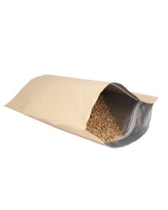KRAFT Finish Stand Up Pouch with Zip Lock