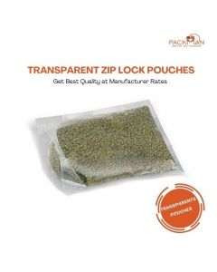 transparent zip lock pouches