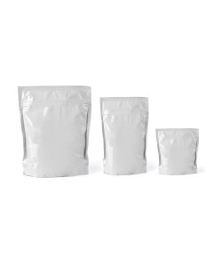 Silver Stand Up Pouches with Ziplock