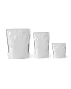Silver Stand Up Pouches with Ziplock