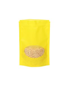 MATT Finish Oval Window Stand Up Pouch